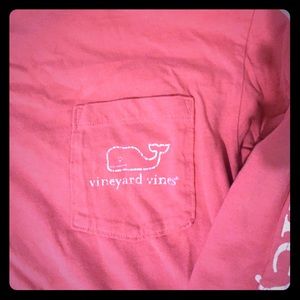 Vineyard vines long sleeve pocket tee lobster reef
